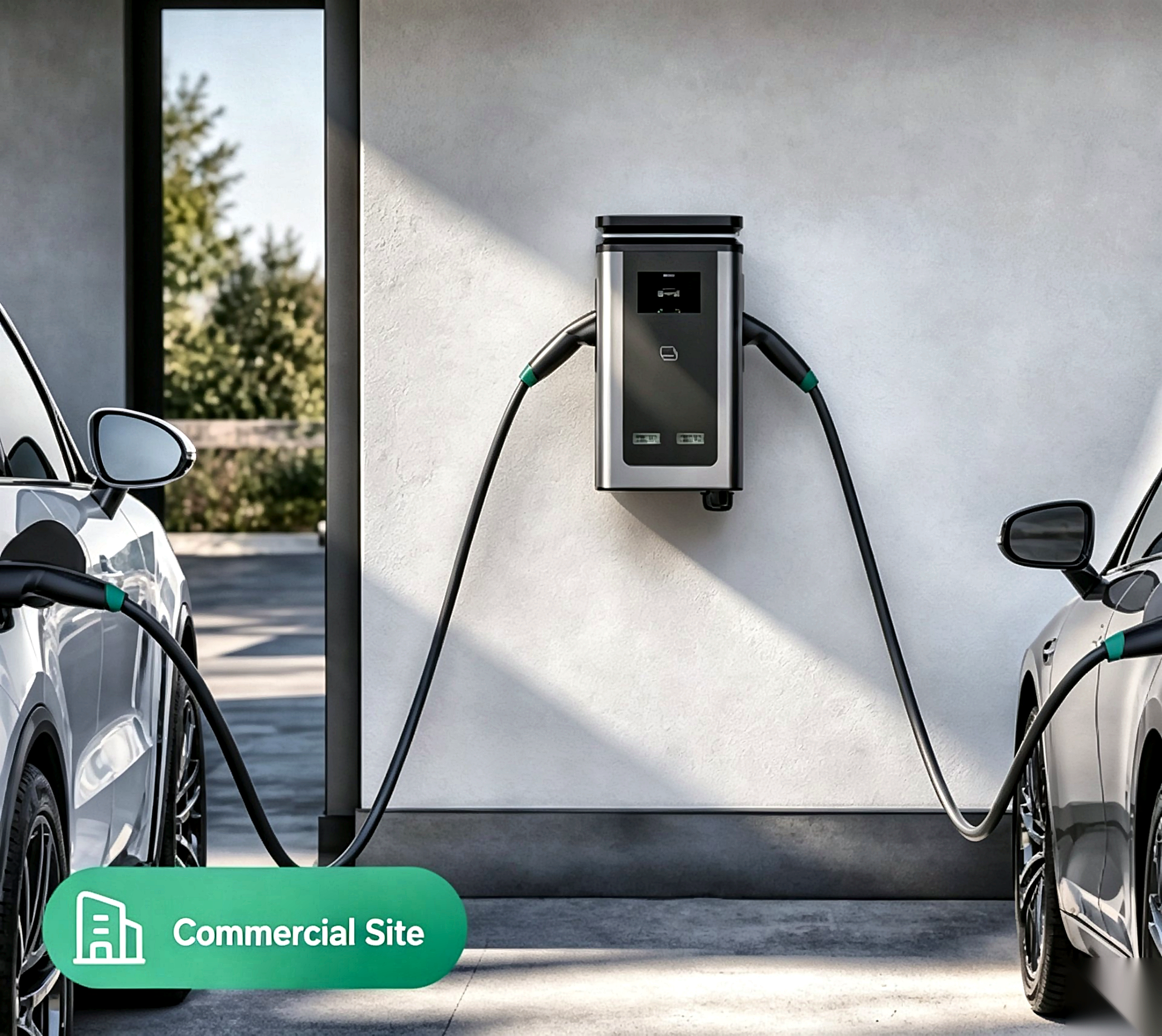 G3 7kW*2‑-22kW*2 Wall‑Mounted AC EV Charger - Image 3