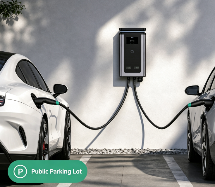 G3 7kW*2‑-22kW*2 Wall‑Mounted AC EV Charger - Image 4